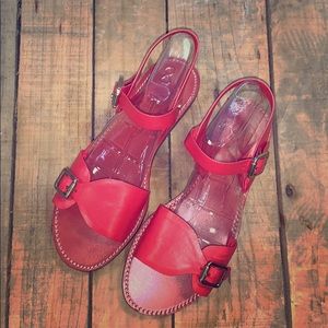 Tory burch open sandals Orange